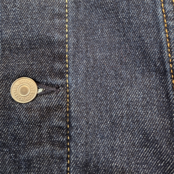 Levi's Dark Blue Denim Jacket - Picture 3 of 5